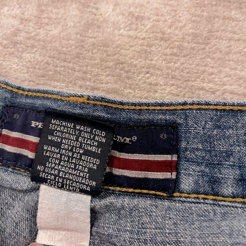 Phat Pharm 90s cargo wide leg mid wash jean 32x33 vintage Y2K Def Jam Records - Picture 8 of 11